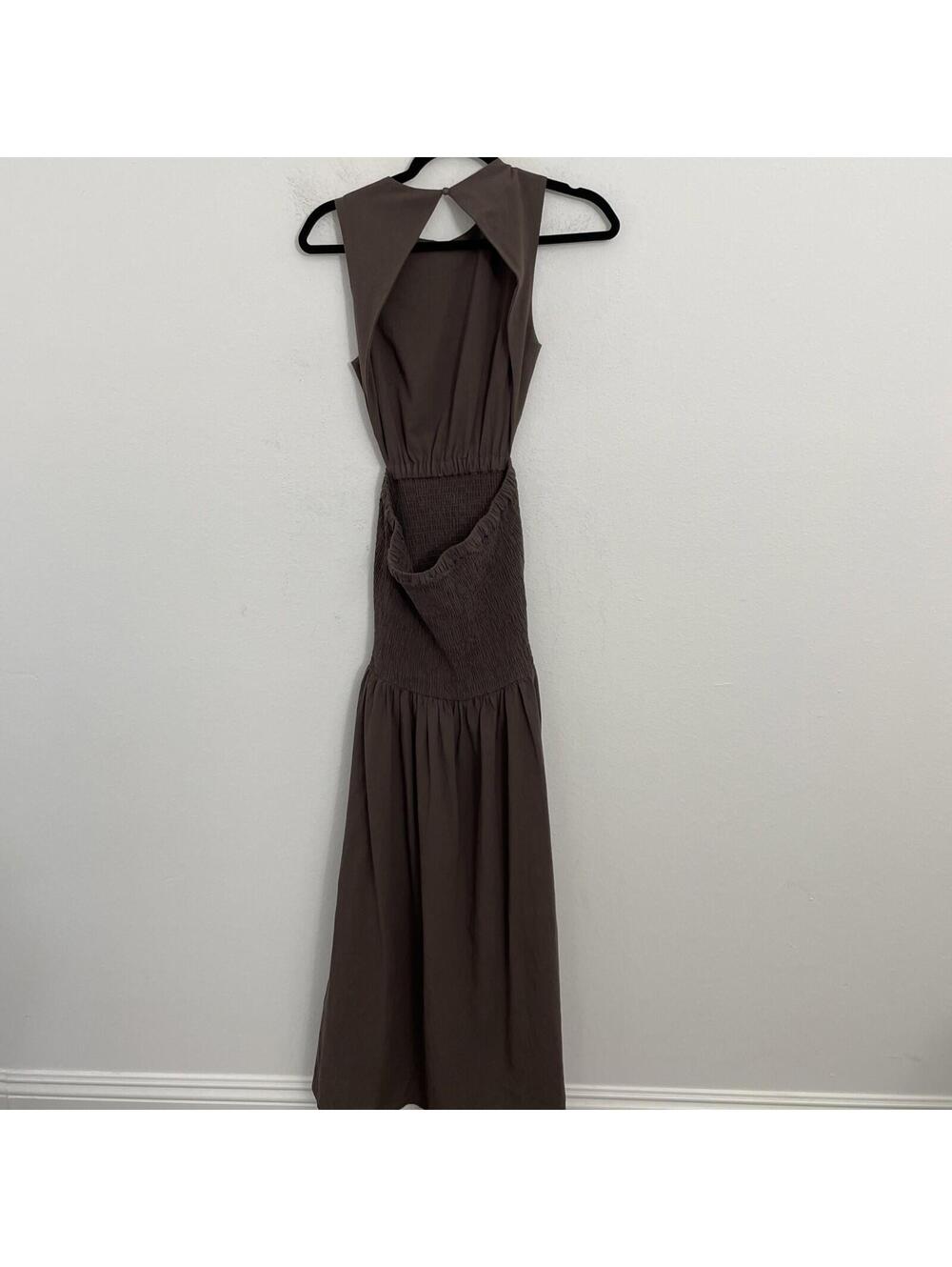 Revolve SNDYS Lottie Maxi Dress chocolate brown size M NWT $78msrp - Picture 4 of 6